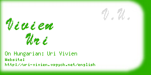 vivien uri business card